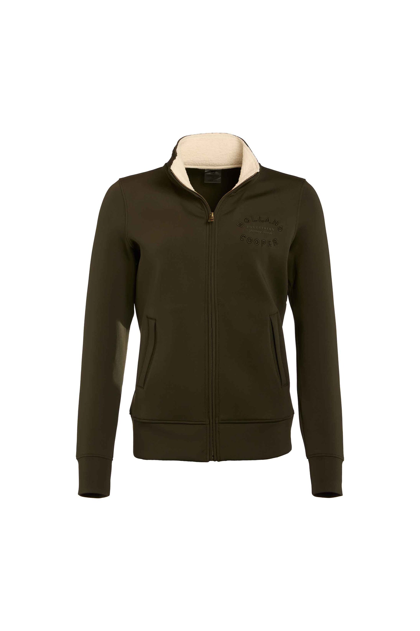 Training Zip Through Sweat (Dark Olive)